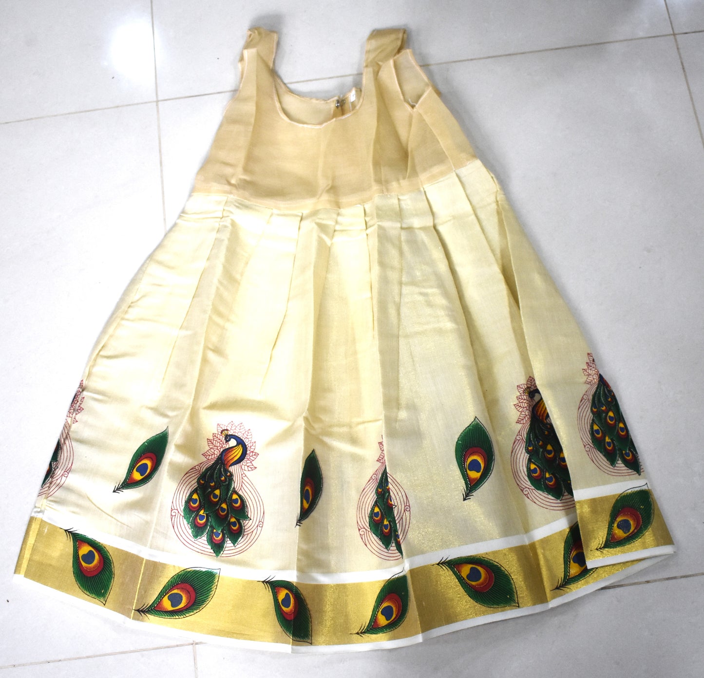 SG Ready Stock- Kids Traditional Pattu Pavadai Set