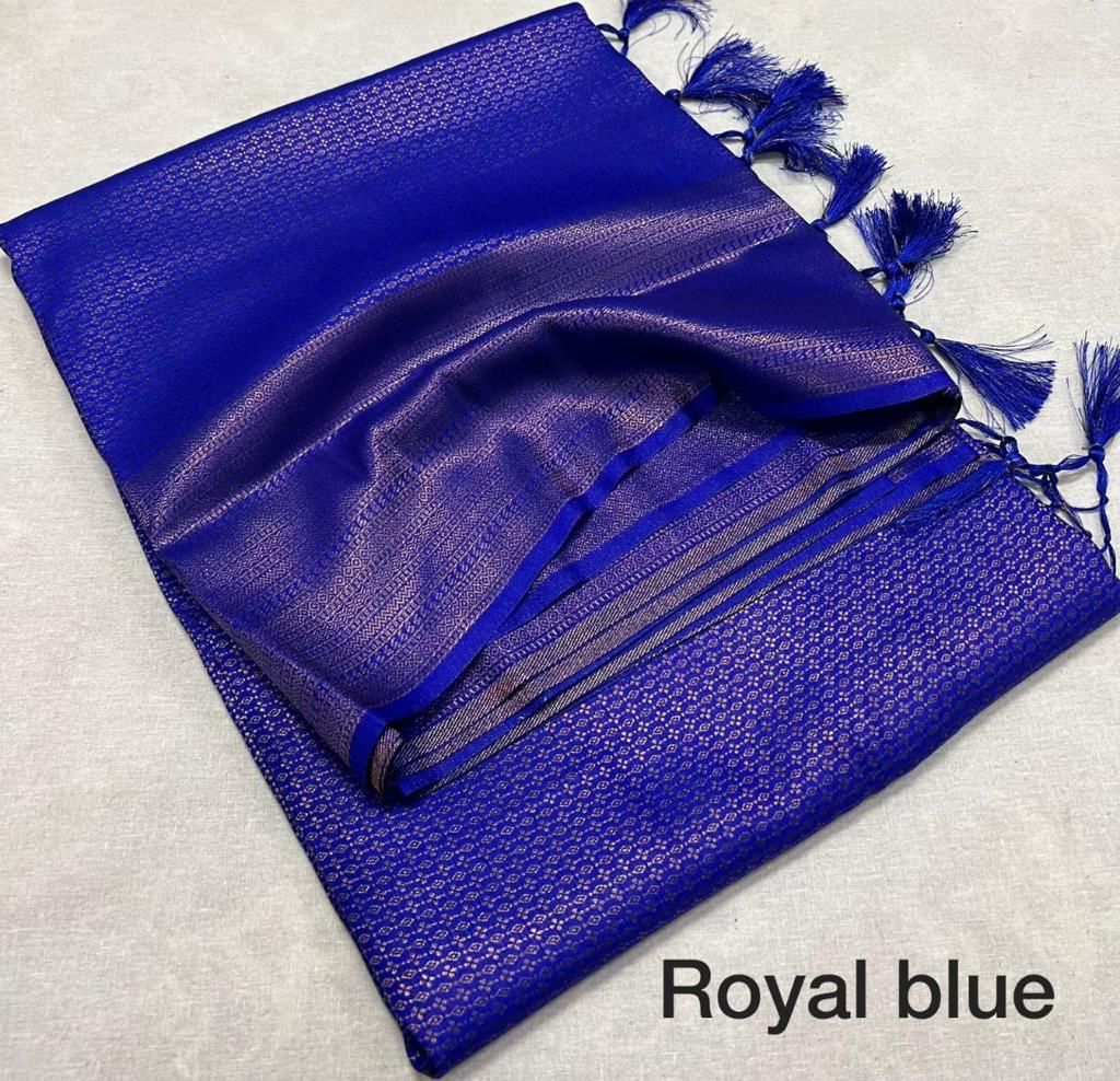 Kubera Pattu Silk Saree Rich Pallu & Brocade Kubera Silk Blouse !