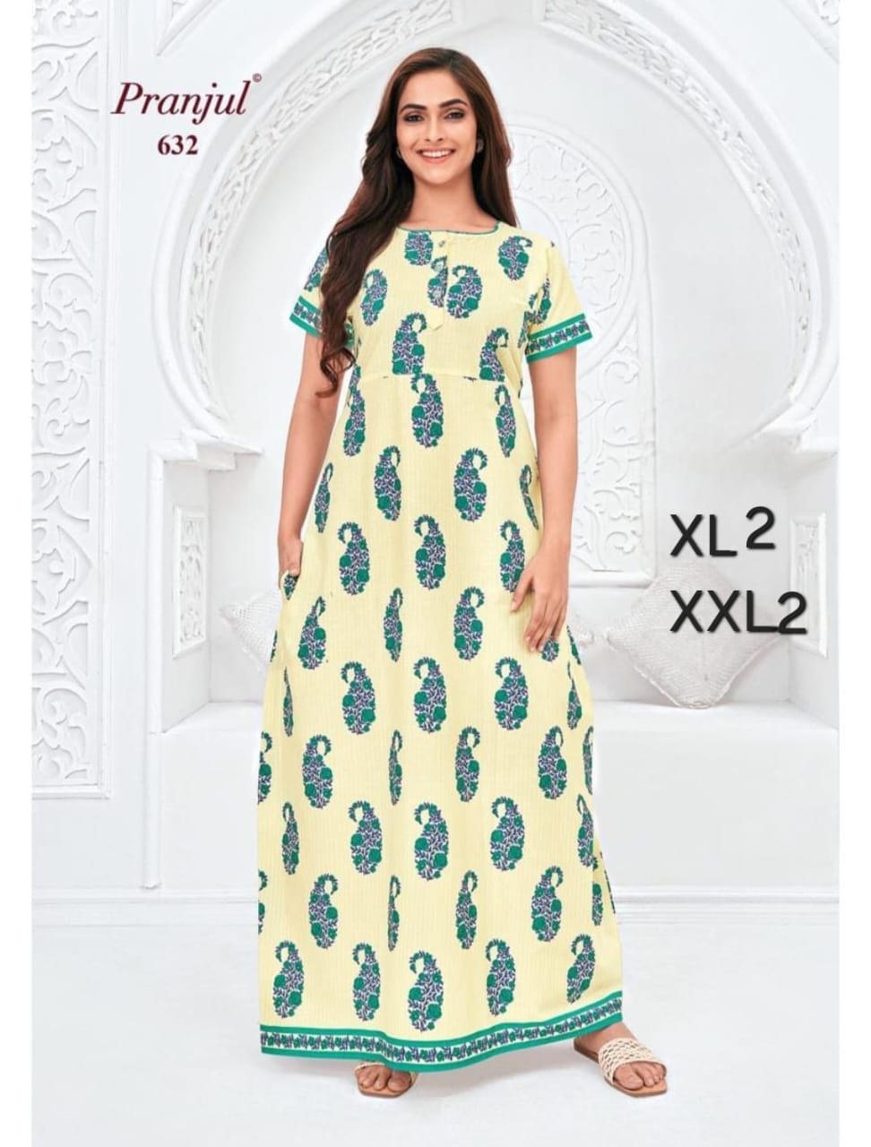 NEW LAUNCHED COTTON NIGHTIES- Pranjul Branded 100% Pure Cotton Night Wear