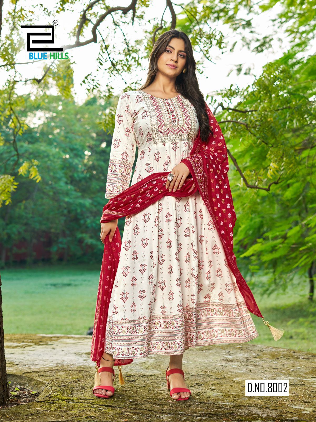 KURTIS-Anarkali Gown With Dupatta