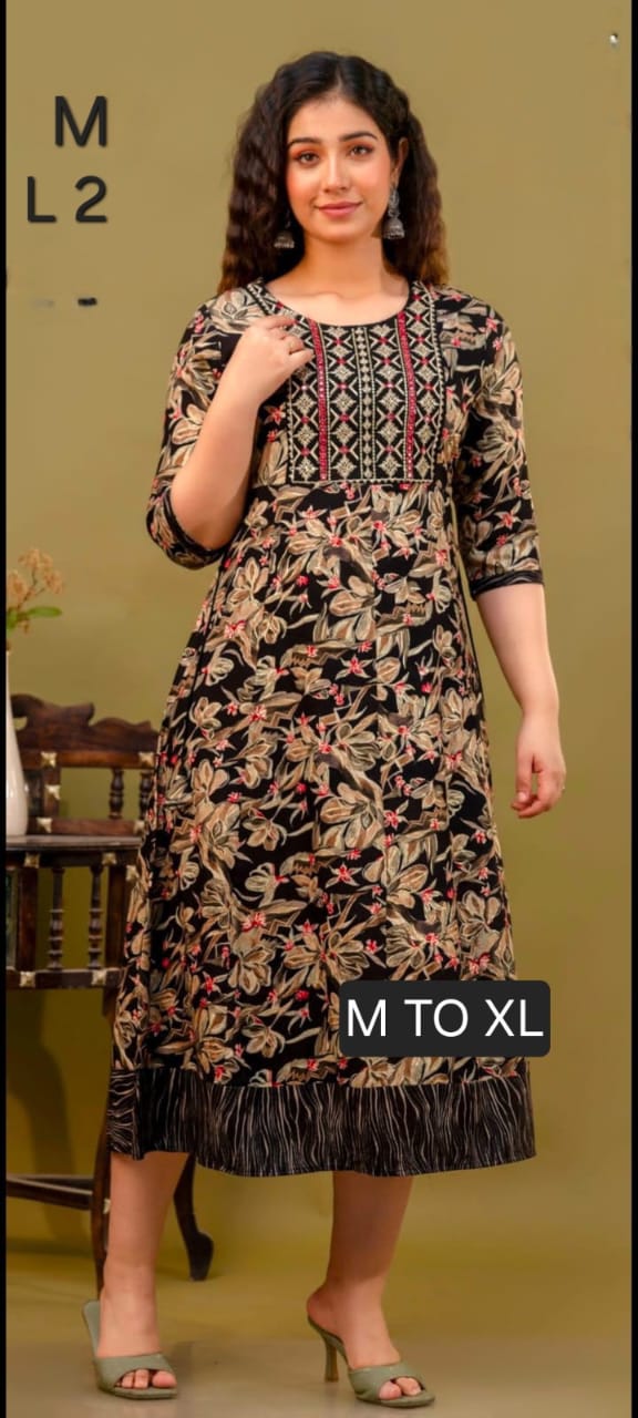 JAIPUR COTTON Anarkali Kurtis Daily wear