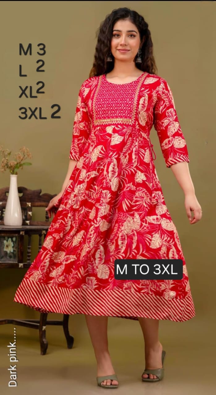 JAIPUR COTTON Anarkali Kurtis Daily wear