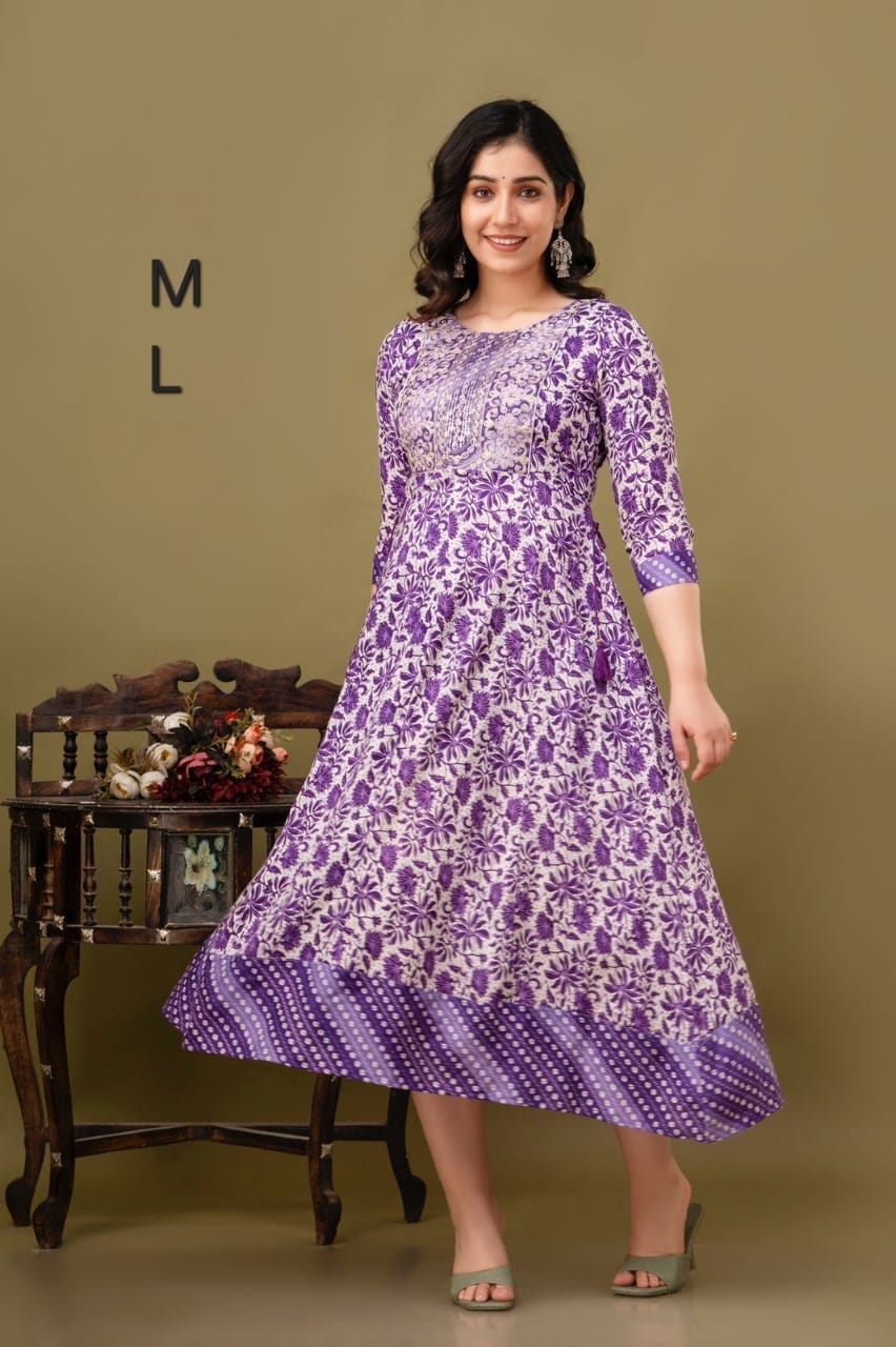 JAIPUR COTTON Anarkali Kurtis Daily wear