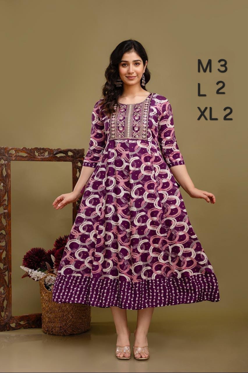 JAIPUR COTTON Anarkali Kurtis Daily wear