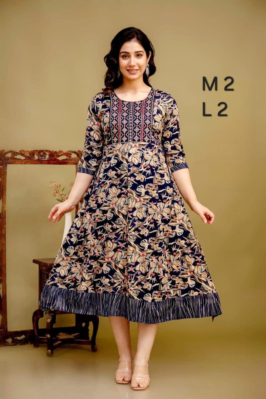 JAIPUR COTTON Anarkali Kurtis Daily wear