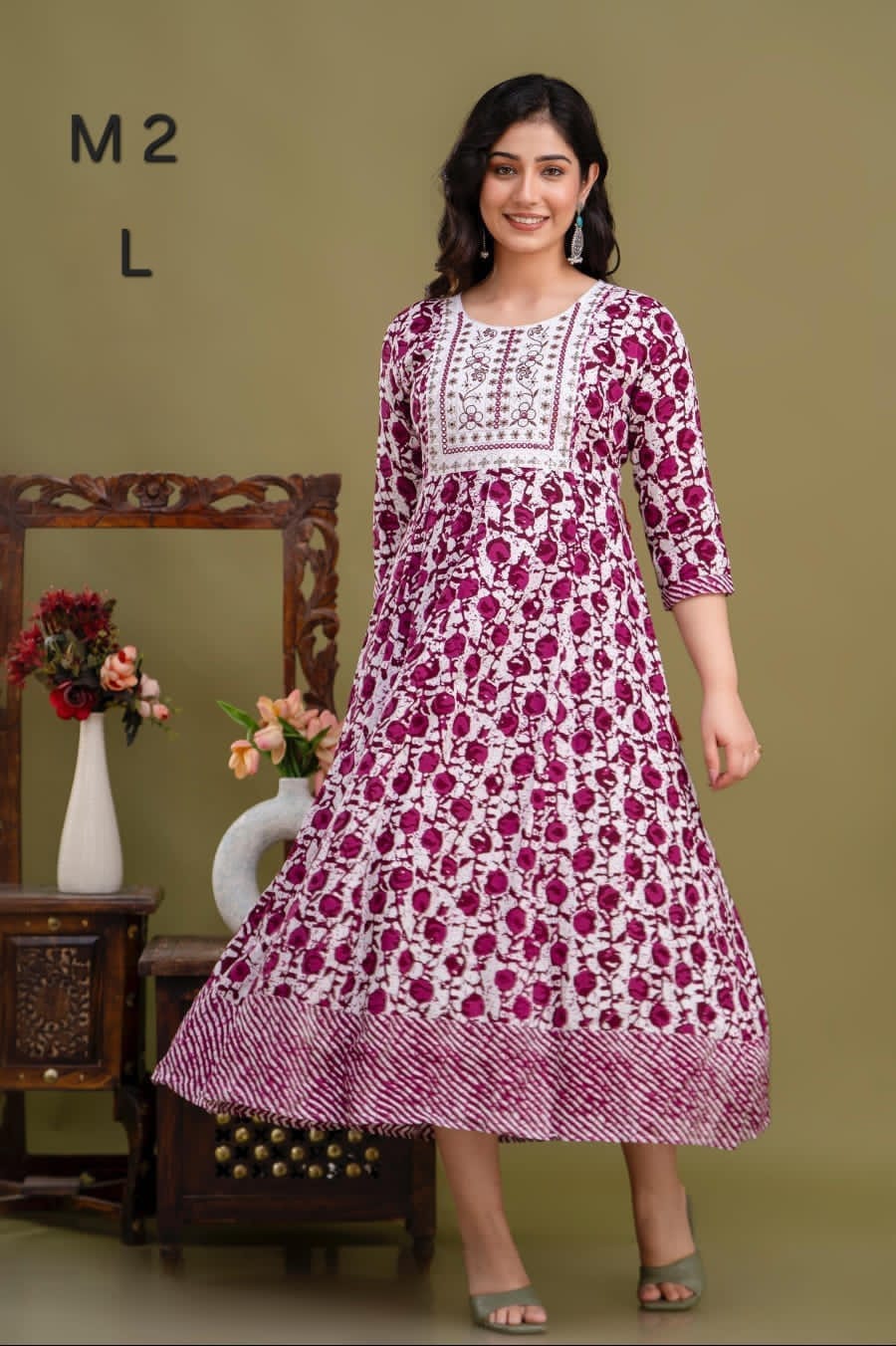 JAIPUR COTTON Anarkali Kurtis Daily wear