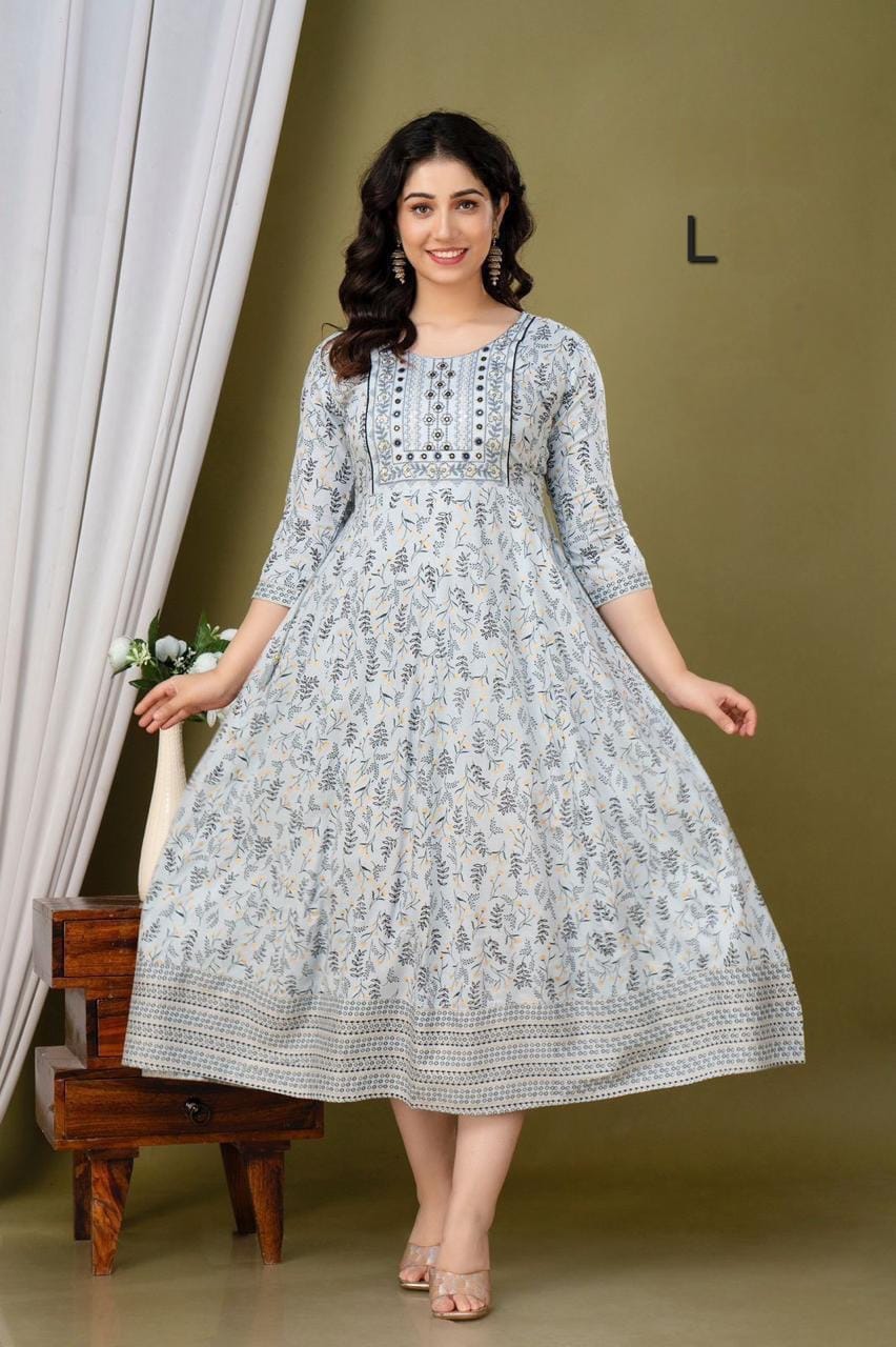 JAIPUR COTTON Anarkali Kurtis Daily wear