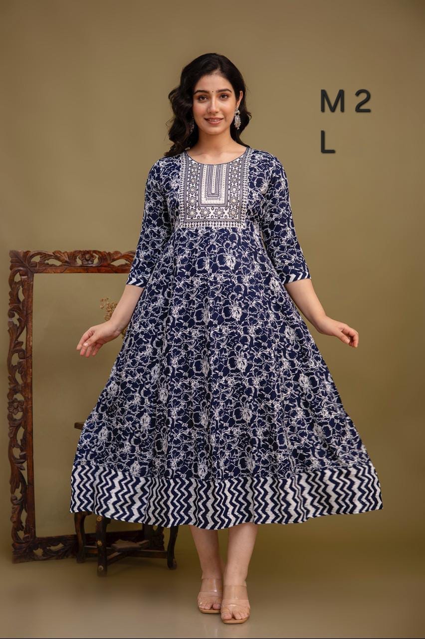 JAIPUR COTTON Anarkali Kurtis Daily wear