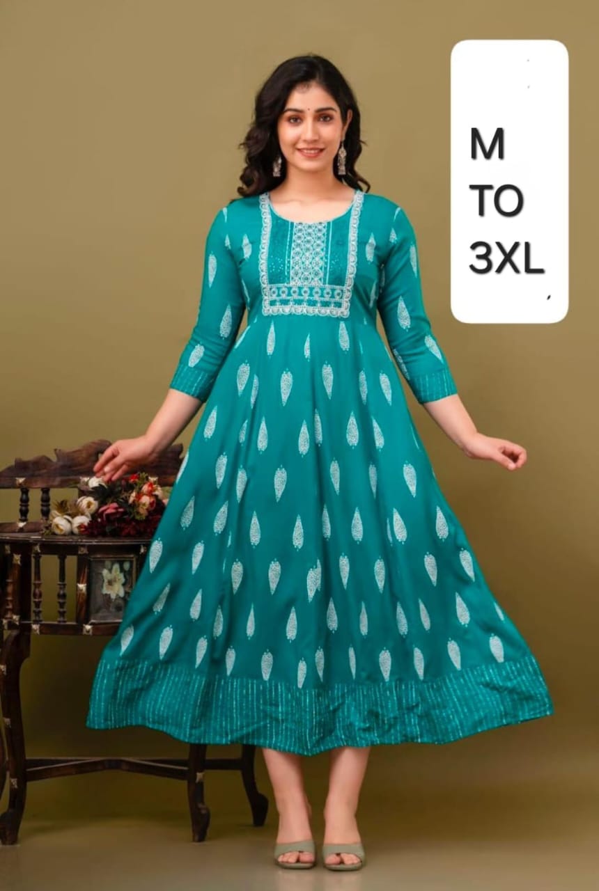 JAIPUR COTTON Anarkali Kurtis Daily wear