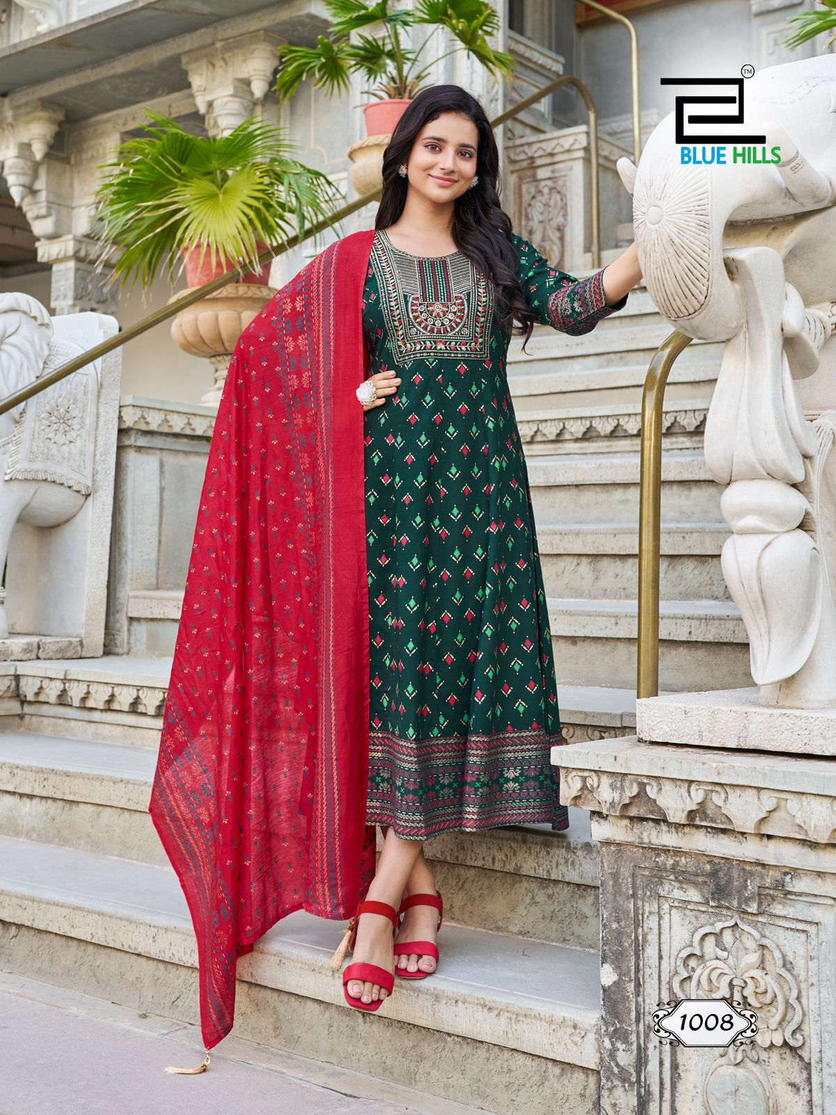 KURTI - Ritu Special Long Anarkali Gown 3PCS