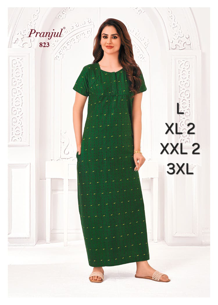 NEW LAUNCHED COTTON NIGHTIES- Pranjul Branded 100% Pure Cotton Night Wear